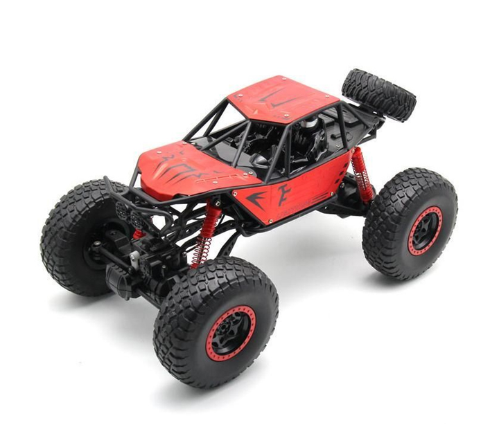 1:10 scale 4WD rock climber with metal body pannels and 2 remotes standard and gesture Red - 2