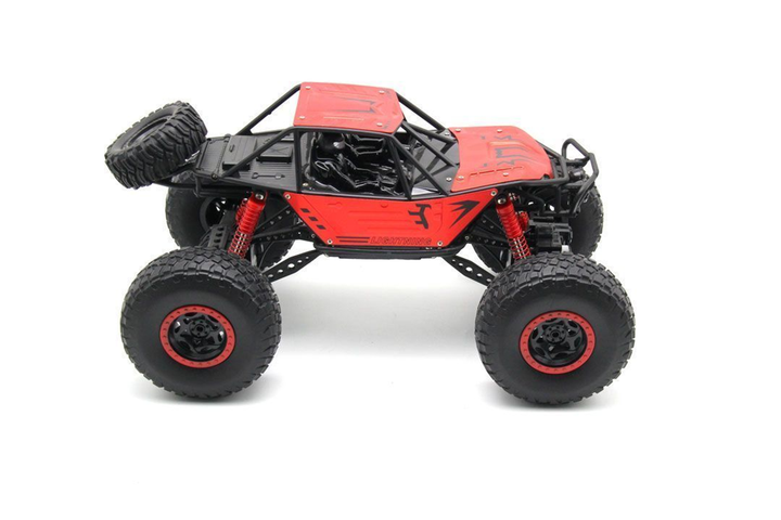 1:10 scale 4WD rock climber with metal body pannels and 2 remotes standard and gesture Red - 3