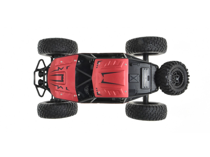 1:10 scale 4WD rock climber with metal body pannels and 2 remotes standard and gesture Red - 6