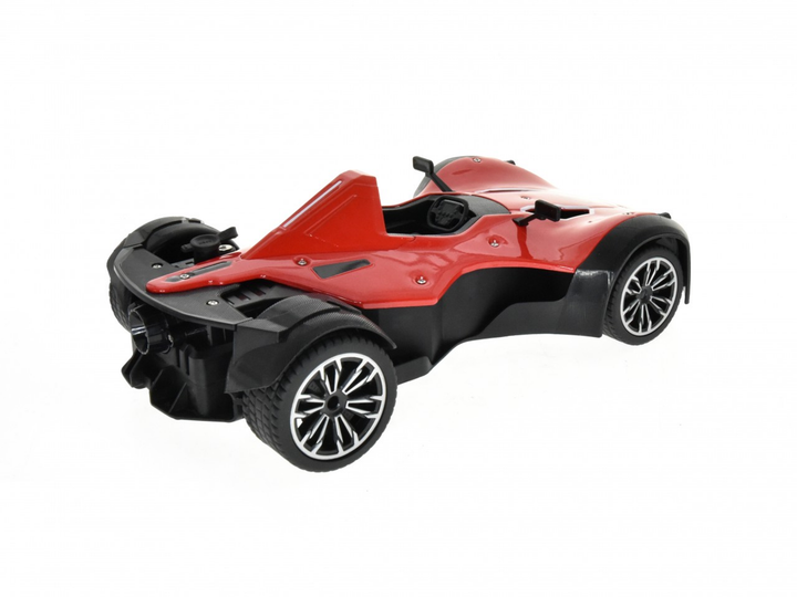 1:12 scale metal open wheel race car with smoke function Red - 4