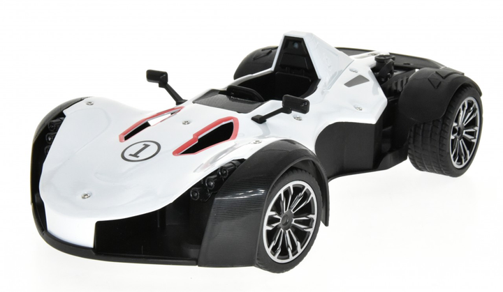 1:12 scale metal open wheel race car with smoke function White