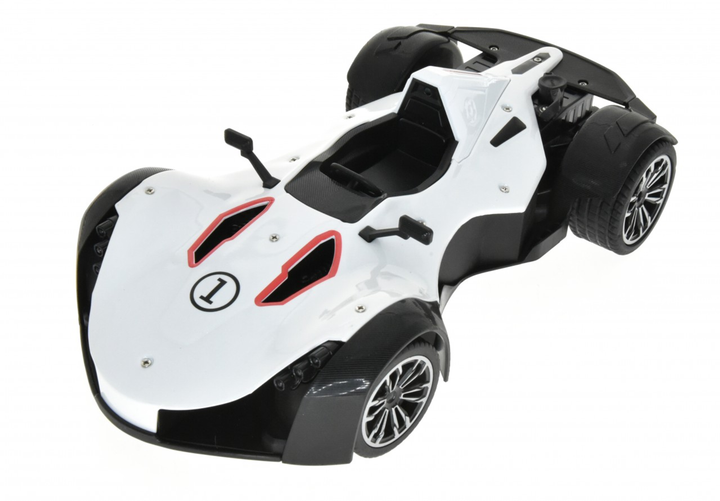 1:12 scale metal open wheel race car with smoke function White - 2