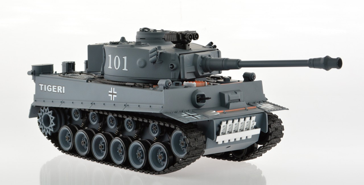 1:18 Scale Tiger 1 Gray With Airsoft Cannon - 2