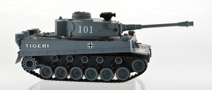 1:18 Scale Tiger 1 Gray With Airsoft Cannon - 3