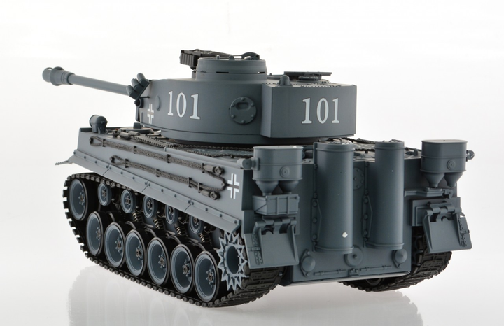 1:18 Scale Tiger 1 Gray With Airsoft Cannon - 6