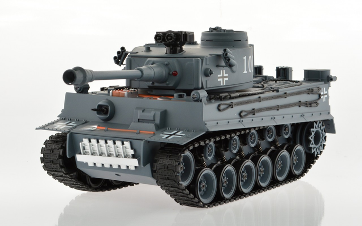 1:18 Scale Tiger 1 Gray With Airsoft Cannon - 8