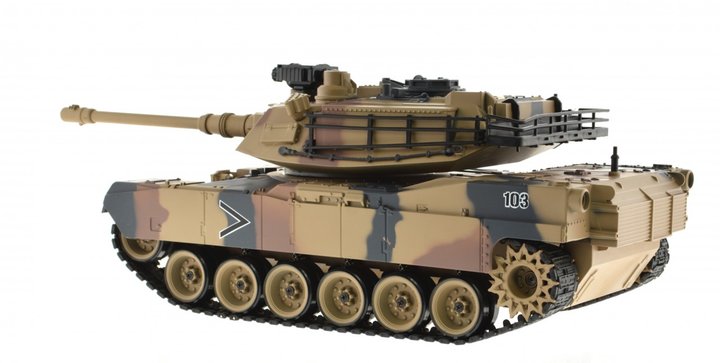 1:18 Scale M1A2 Abrams With Airsoft Cannon Camo - 3