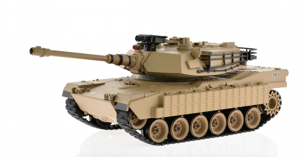 1:18 Scale M1A2 Abrams With Airsoft Cannon Tan