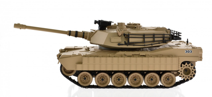 1:18 Scale M1A2 Abrams With Airsoft Cannon Tan - 2