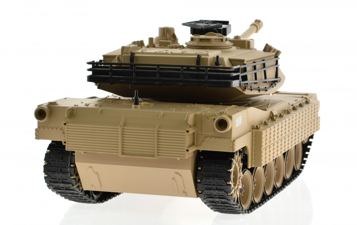 1:18 Scale M1A2 Abrams With Airsoft Cannon Tan - 5