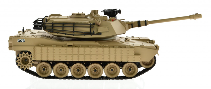 1:18 Scale M1A2 Abrams With Airsoft Cannon Tan - 7