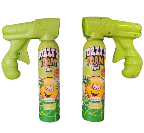 Fozzi's Foam Blasters x 2 - Green Apple (two green cans and two green foam blasters)