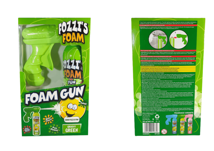 Fozzi's Foam Blasters x 2 - Green Apple (two green cans and two green foam blasters) - 4