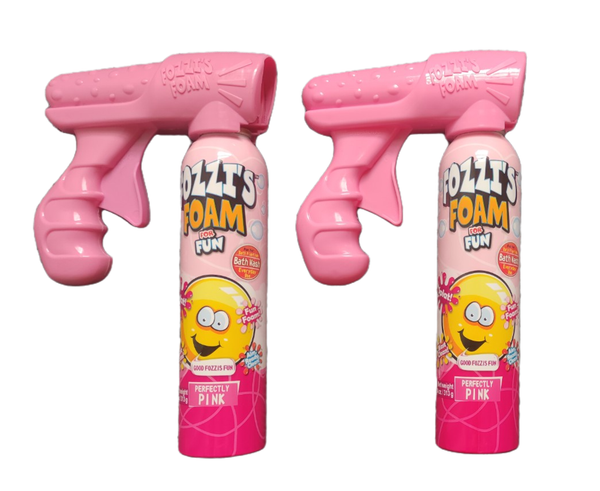 Fozzi's Foam Blasters x 2 - Pink Berry (two pink cans and two pink foam blasters)