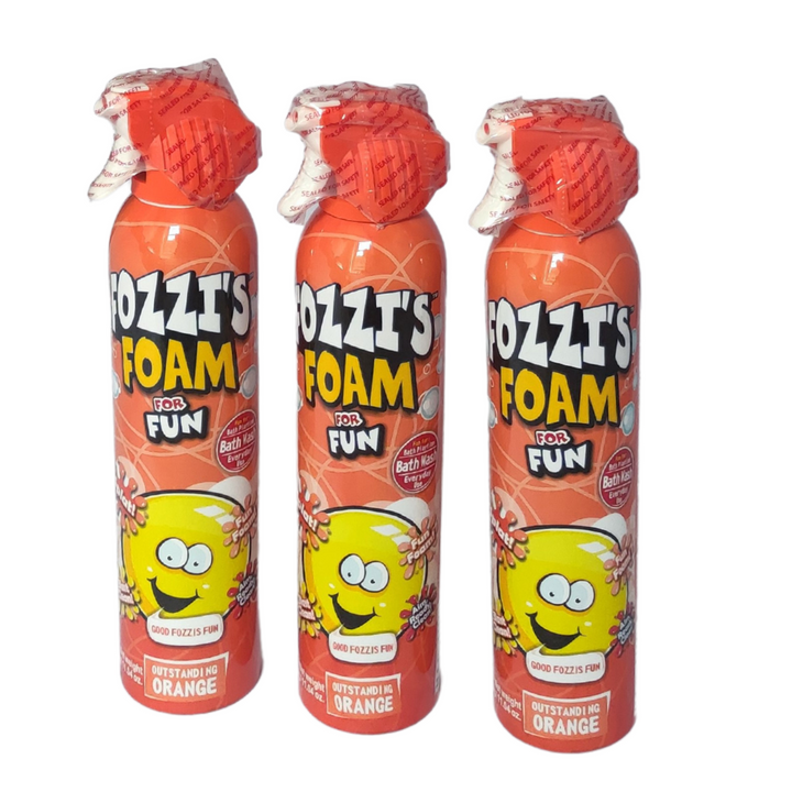 Fozzi's Bath Foam Aerosol for Kids, Yippie Yellow, Punchy Purple or Outstanding Orange, Good Clean Fun, 11.04 oz (313g) each (Pack of 3) Yellow Only - 4