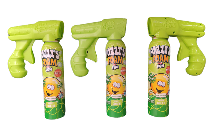 Fozzi's Foam Soap Blasters x 3 (3 x 11oz can and 3 blasters - choose colors) Green - 8