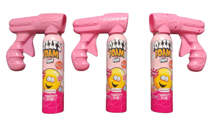 Fozzi's Foam Soap Blasters x 3 (3 x 11oz can and 3 blasters - choose colors) Mix - 7