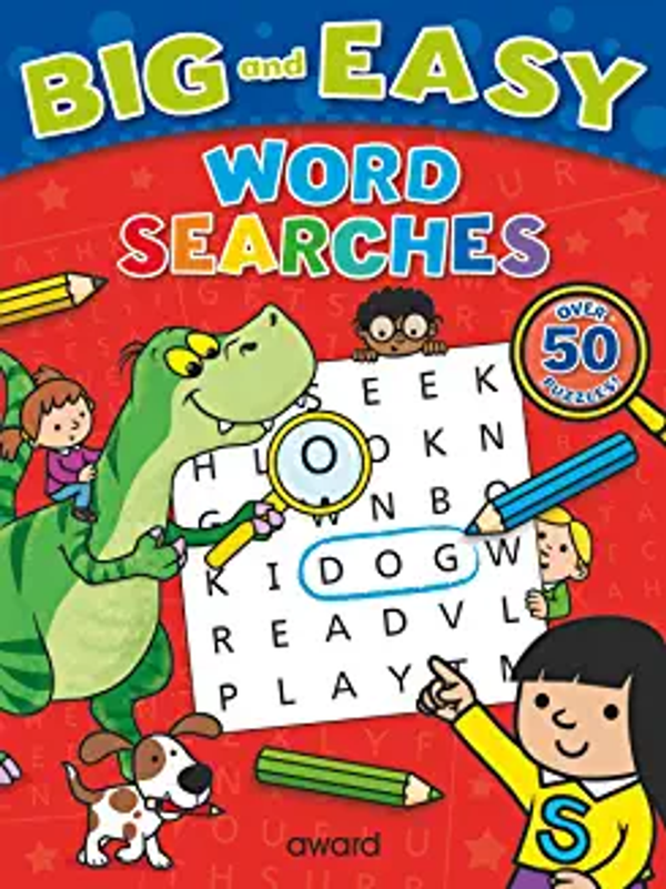 Big & Easy WORD SEARCHES Over 50 word search puzzles & coloring (Age (Age 4+) Dino