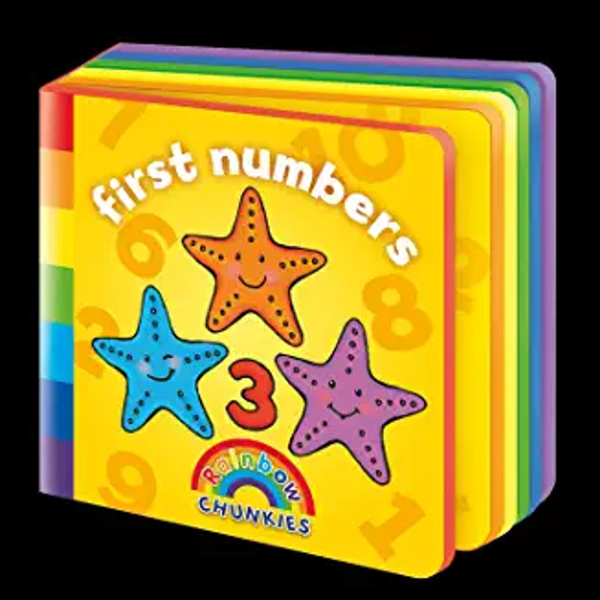 Rainbow Chunkies - FIRST NUMBERS (A foam board book) (Age 0-3)