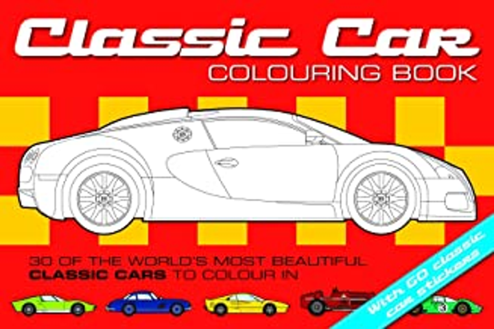 CLASSIC CAR COLOURING BOOK: (Age 7+)