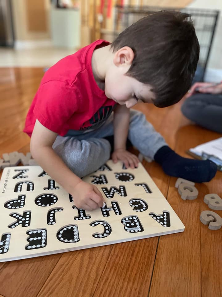 Alphabet Chalkboard Puzzle - 3