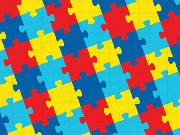 Autism Awareness Puzzle Small - 10" x 13.5" Standard