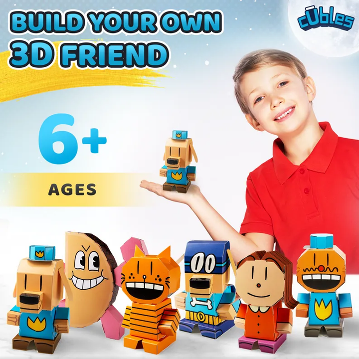 Dog Man | Build Your Own 3D Product Figures | Sturdy No Glue No Scissors Activity for Kids! - 2