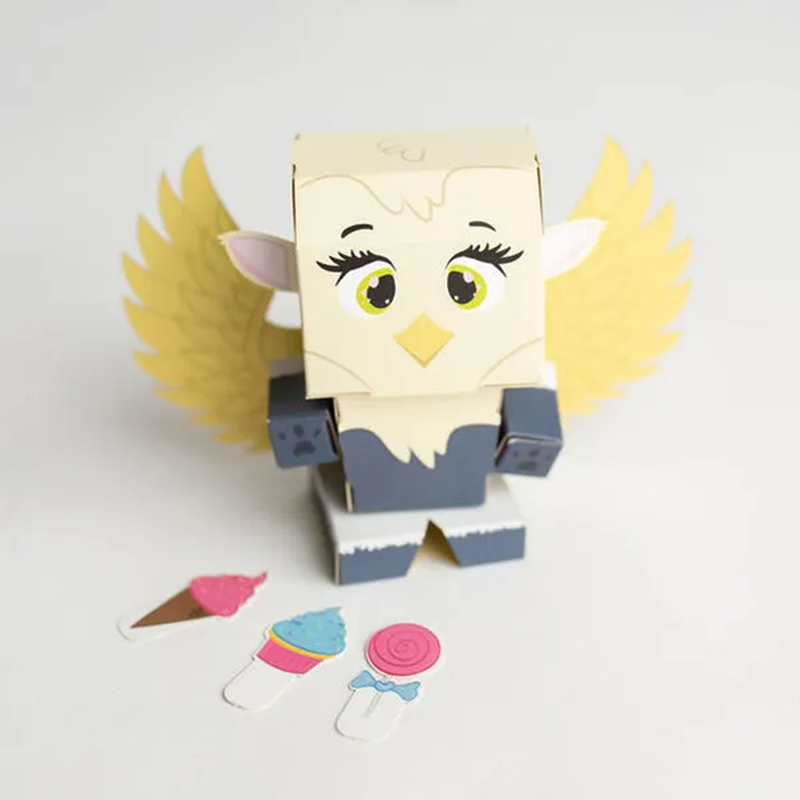 CUBLES Griffin | Build Your Own 3D Product Figures | A Sturdy No Glue No Scissors Activity - 6