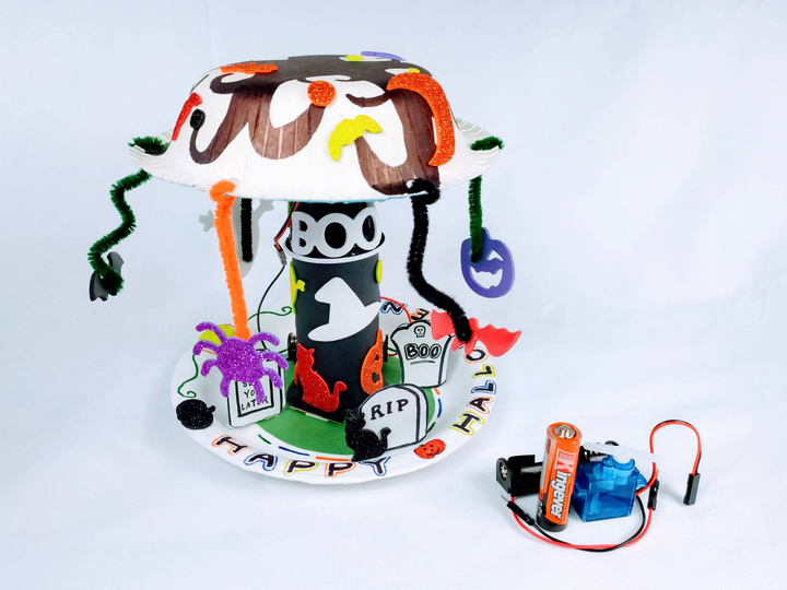 Halloween Spooky Tree Robot: Craft Tinker Kit For Kids - 3