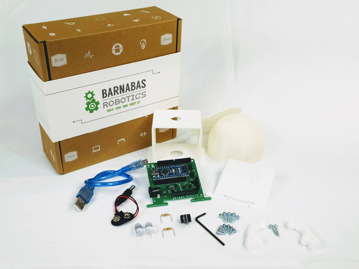 Barnabas-Bot: Arduino-Compatible 3-D Printed Robot Kit (Ages 9-12) - 2