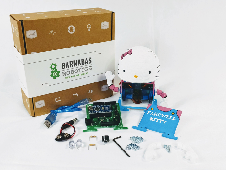 Barnabas-Bot: Arduino-Compatible 3-D Printed Robot Kit (Ages 9-12) - 3