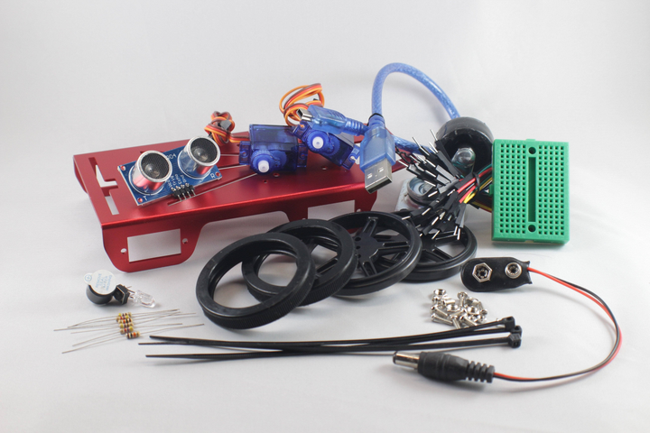 Barnabas Racer: Arduino-Compatible 2WD Servo Motor Car Kit - 2