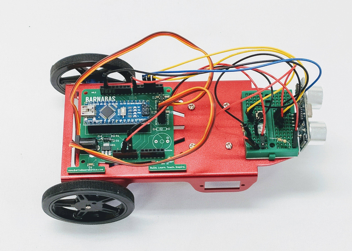 Barnabas Racer: Arduino-Compatible 2WD Servo Motor Car Kit - 4