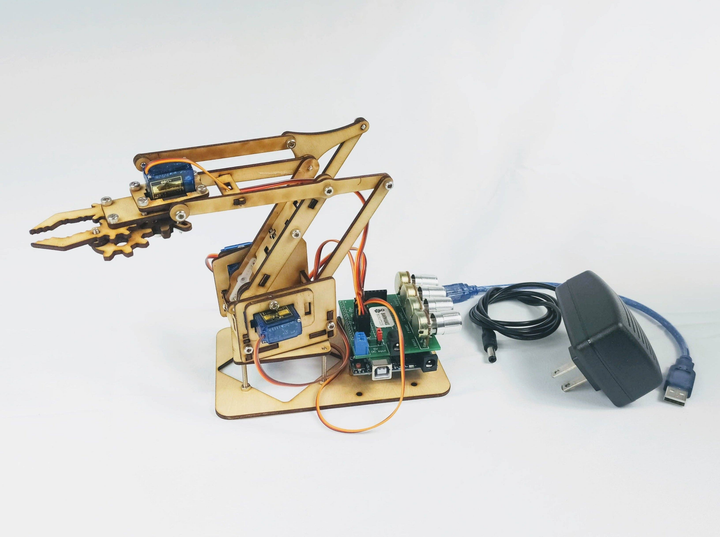 Barnabas Arduino-Compatible Robot Arm Kit With Joystick