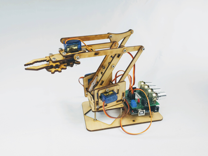 Barnabas Arduino-Compatible Robot Arm Kit With Joystick - 2