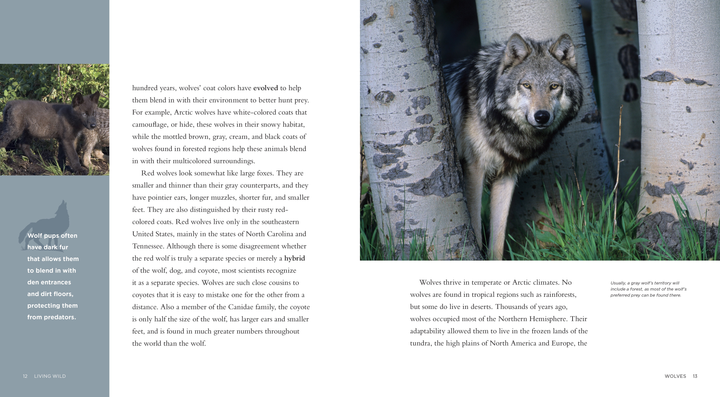 Living Wild Series Hardcover Living Wild: Wolves - 2