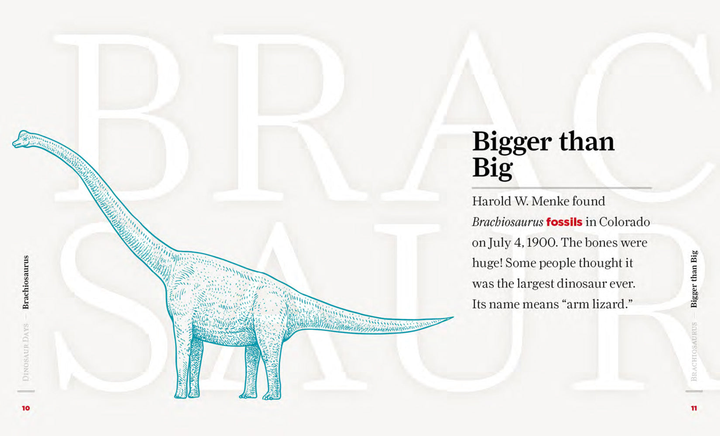 Dinosaur Days Series Paperback Dinosaur Days: Brachiosaurus - 2