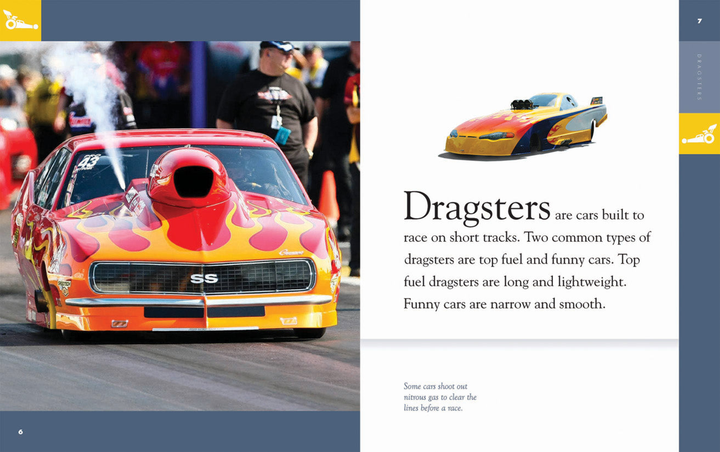 Amazing Racing Cars Series Hardcover Amazing Racing Cars: Dragsters - 2