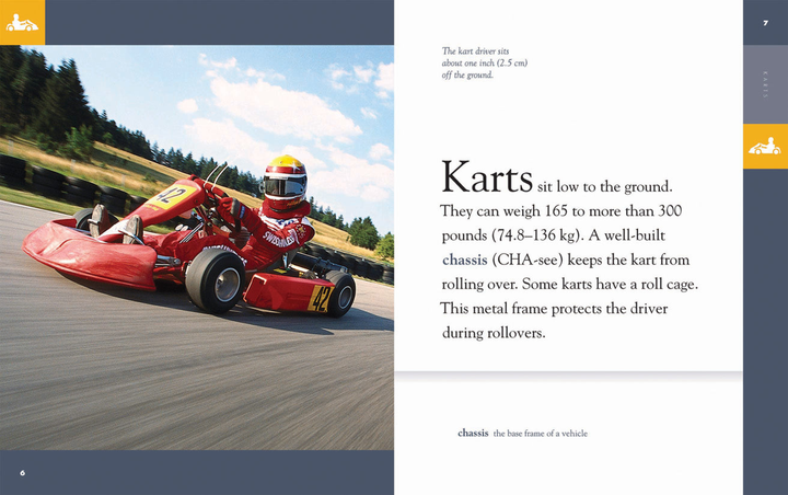 Amazing Racing Cars Series Hardcover Amazing Racing Cars: Karts - 2