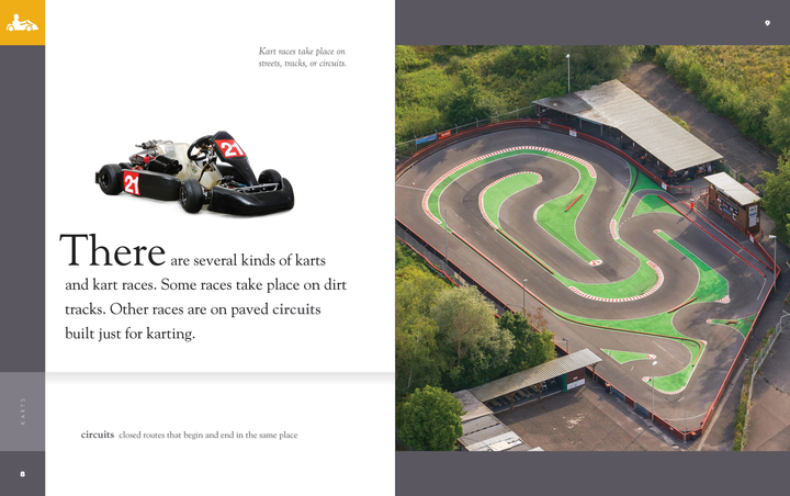 Amazing Racing Cars Series Hardcover Amazing Racing Cars: Karts - 3