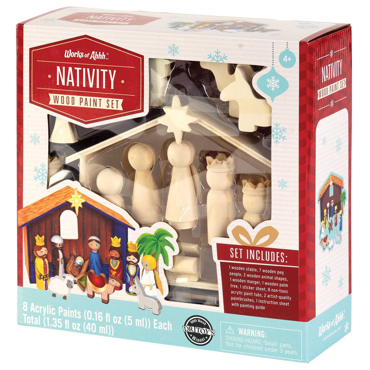 Nativity Wood Paint Set - 2