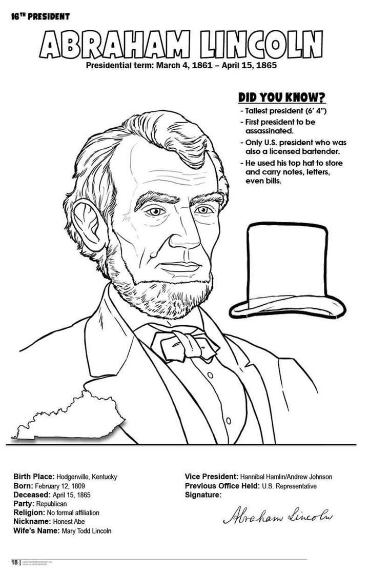 American Presidents Coloring Book - 4