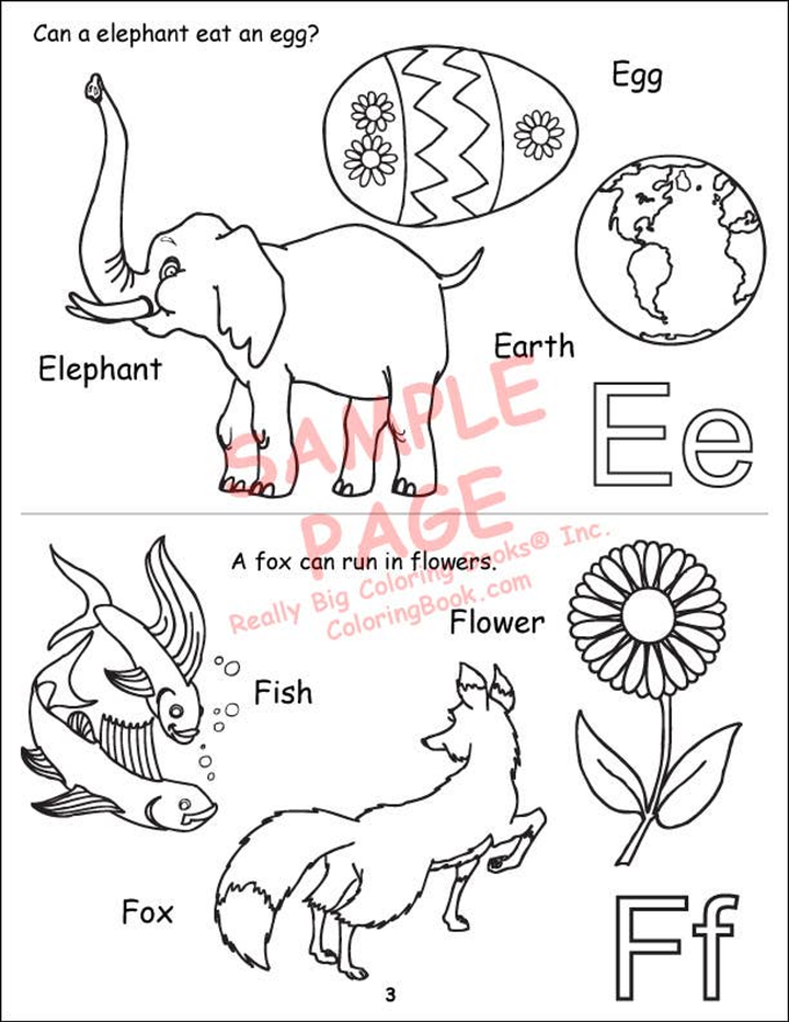 ABC, Safety Coloring Books - 4