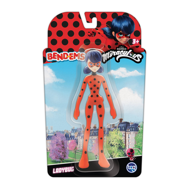 MIRACULOUS Set LADY BUG BENDABLE