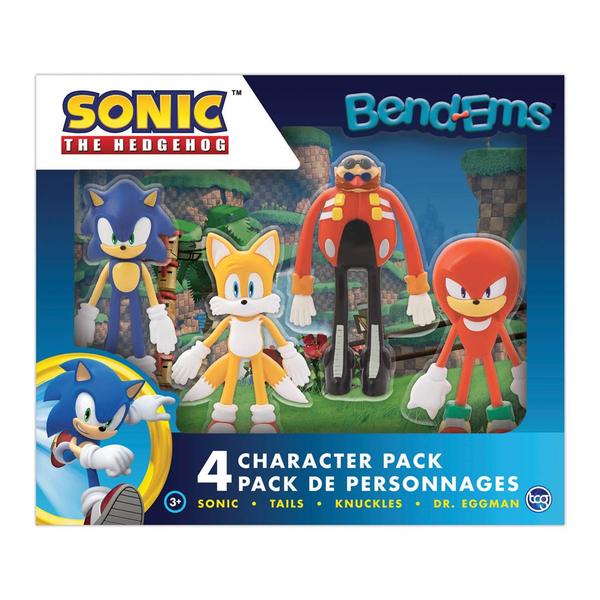 Bendems Sonic the Hedgehog 4 Figures in 1 Pack