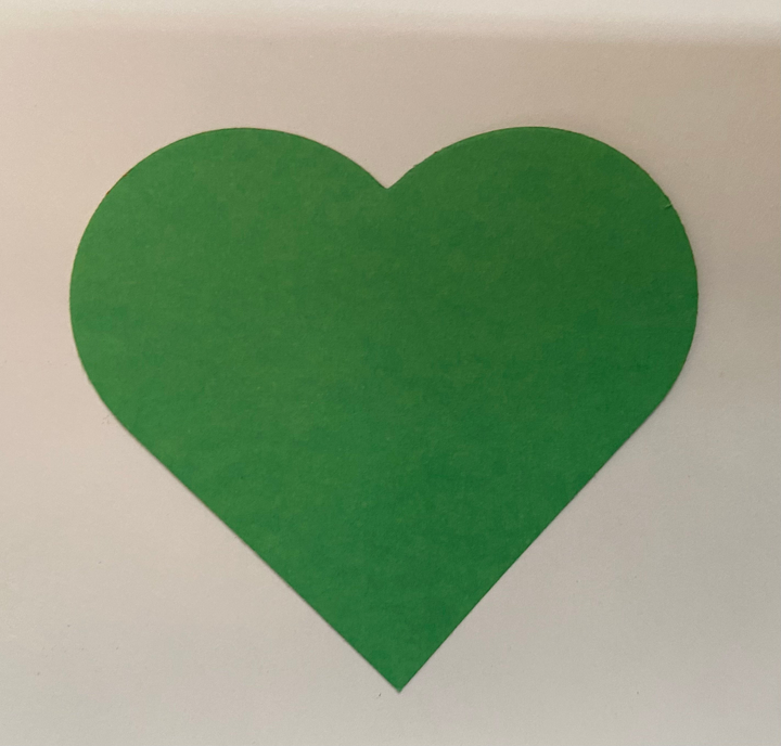 Small Single Color Cut-Out St. Patrick's Day Heart