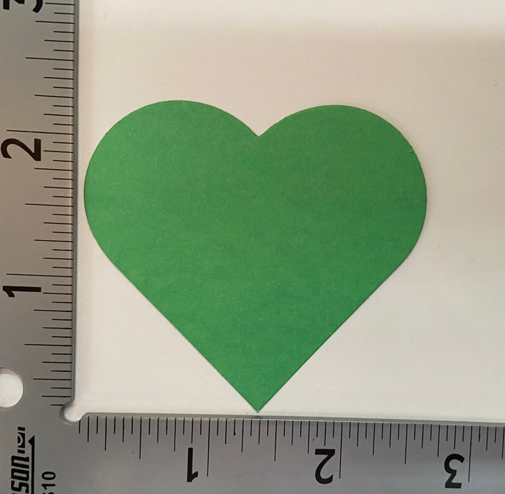 Small Single Color Cut-Out St. Patrick's Day Heart - 2