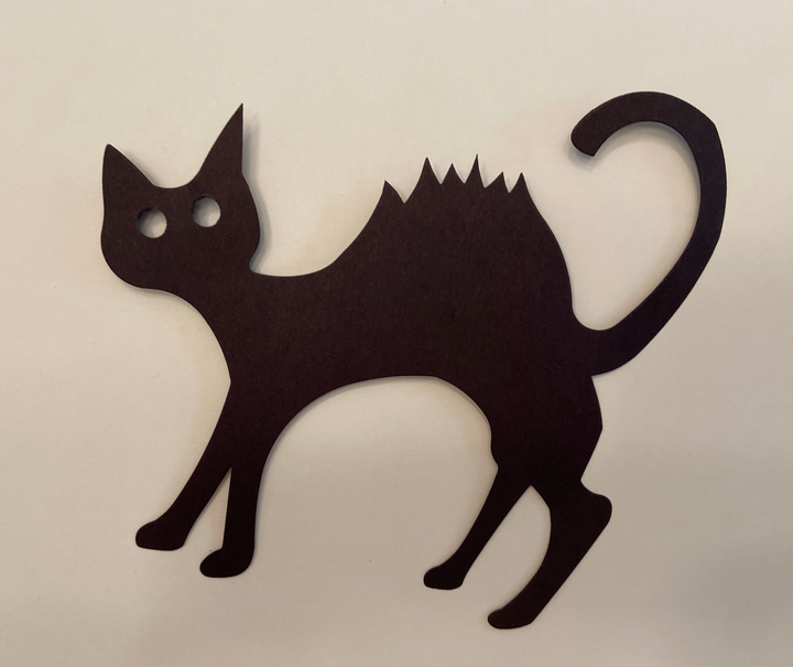 Small Single Color Cut-Out Cat - 6