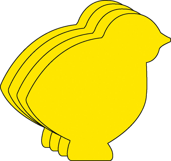 Small Single Color Cut-Out Chick