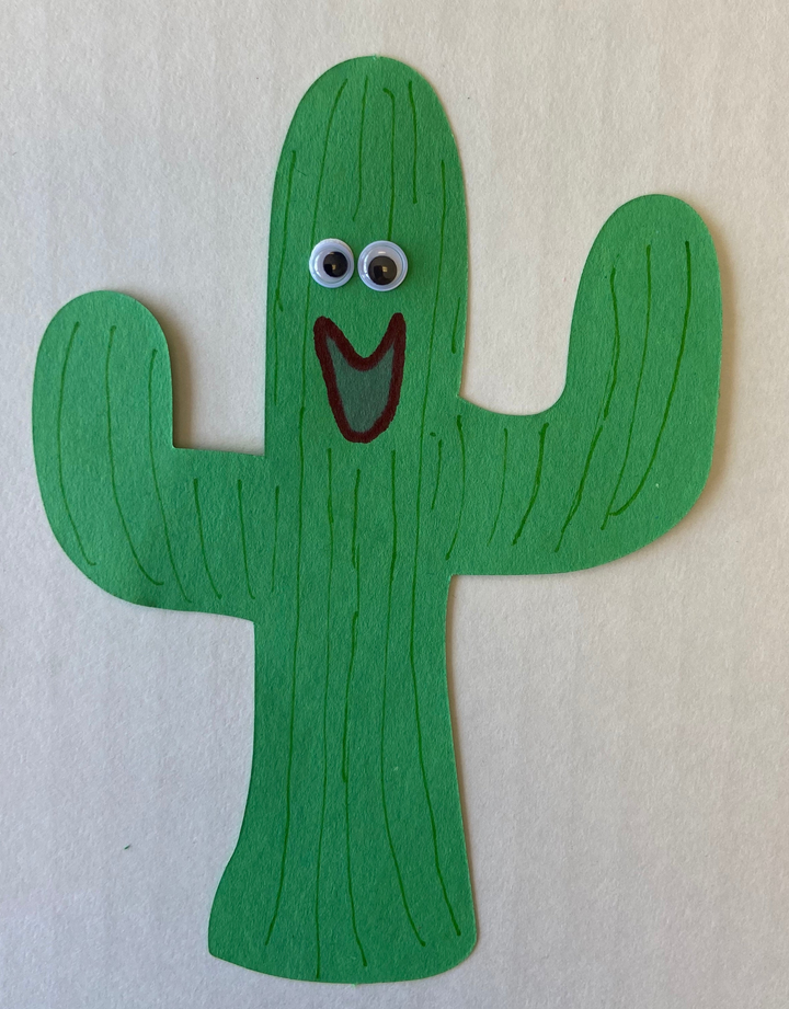 Small Single Color Cut-Out Cactus - 4